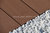 WPC Terrassendielen Komplettset Dunkelbraun glatt (220x15x2,5cm)
