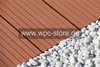 WPC Terrassendielen Komplettset Indian summer weit geriffelt (220x15x2,5cm)