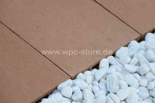 WPC Terrassendielen Komplettset Bangkirai glatt (400x15x2,5cm)