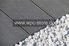 WPC Terrassendielen Komplettset Steingrau schmal geriffelt (400x15x2,5cm)