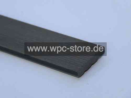 WPC Abschlussleiste Steingrau (220x7x1,1cm)