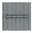 WPC Zaun Grau mit 4 grauen Aluminium-Querprofilen (180x180cm)