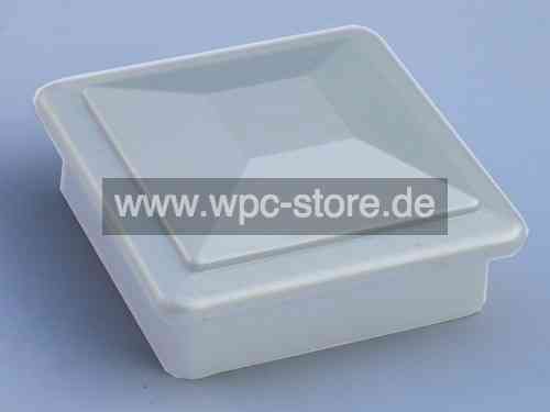 Kunststoffkappe Weiss für Aluminium- / WPC- Pfosten (10x10cm)