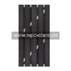 WPC Tür Anthrazit mit weissen Aluminium-Querprofilen (90x180cm)